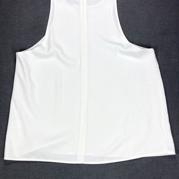 Everlane Top Womens 12 White High-Neck Summer Minimalist Comfortable Chic Tank - Picture 8 of 15